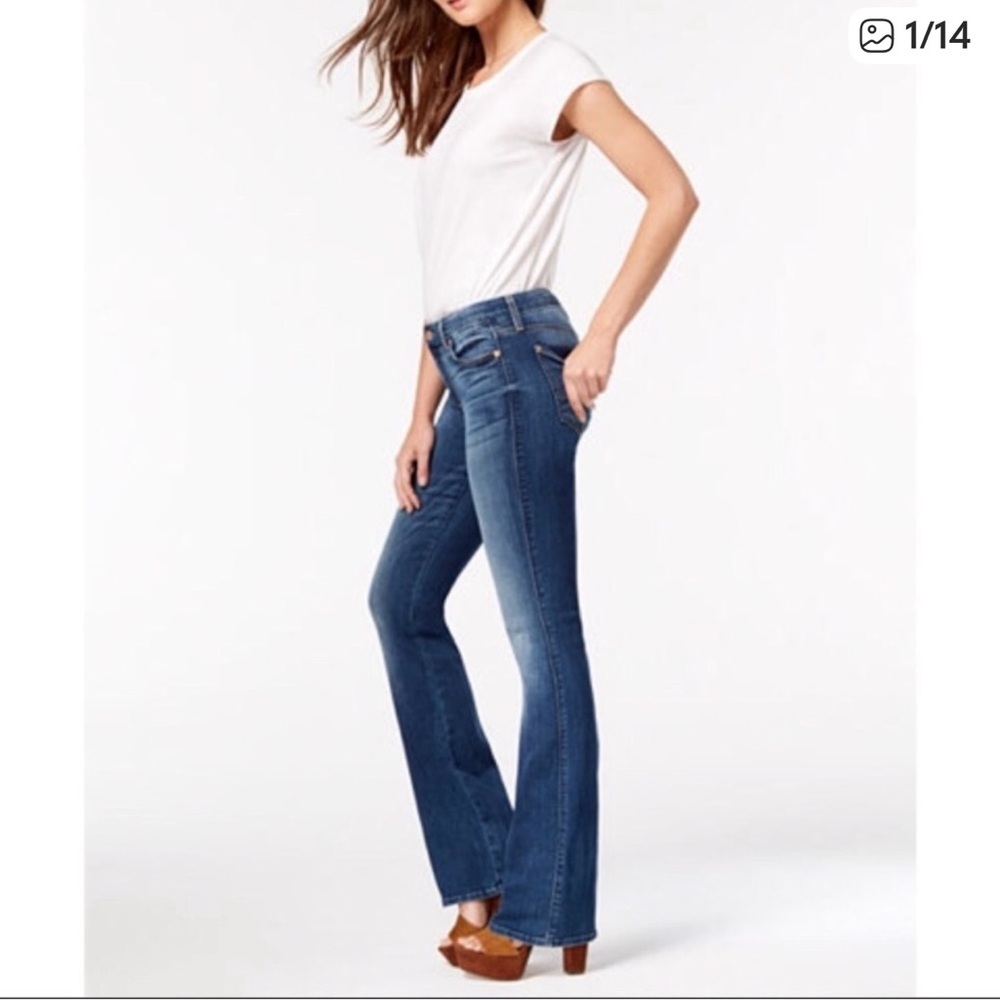 7 For All Mankind Dark Gray Boot Cut Jeans
